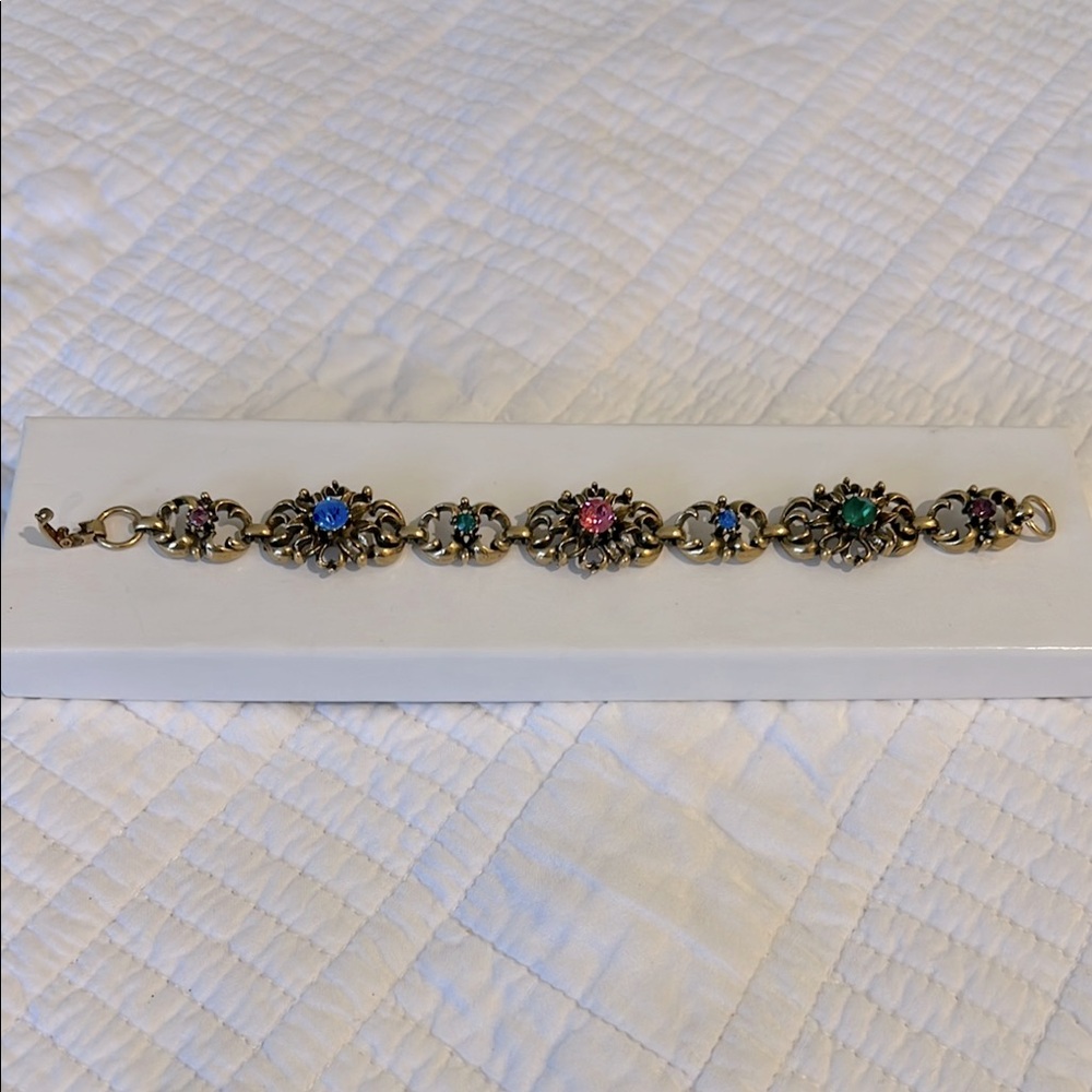 Vintage Coro Elegant Multi-Color Bracelet